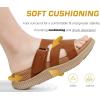 imageKuaiLu womens Womens Orthopedic Slides SandalsBrown