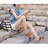 imageKuaiLu womens Womens Orthopedic Slides SandalsBrown