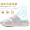 imageKuaiLu womens Womens Orthopedic Slides SandalsWhite