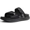 imageKuaiLu Womens Fashion Orthotic Slides Ladies Athletic Thick Cushion Recovery Sandals Adjustable Strap Slip On Walking Sandles With Comfortable Plantar Fasciitis Arch SupportBlack