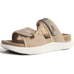 imageKuaiLu Womens Fashion Orthotic Slides Ladies Athletic Thick Cushion Recovery Sandals Adjustable Strap Slip On Walking Sandles With Comfortable Plantar Fasciitis Arch SupportBeige