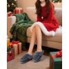 imageKuaiLu Womens Memory Foam Slippers with Cozy Fluff Plush Ladies Bedroom Pantuflas Comfy House Winter Moccasin Essential Trendy Slippers Comfortable Indoor Outdoor Rubber Sole Footwear US511Grey