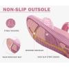 imageKuaiLu Womens Orthopedic Walking Sandals with Comfortable Arch Support Recovery Sport Relief Plantar Fasciitis Summer Outdoor Hiking Adjustable Strap Platform Cushion ShoesPink