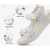 imageKuaiLu Womens Orthopedic Walking Sandals with Comfortable Arch Support Recovery Sport Relief Plantar Fasciitis Summer Outdoor Hiking Adjustable Strap Platform Cushion ShoesWhite