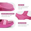 imageKuaiLu Womens Orthopedic Walking Sandals with Comfortable Arch Support Recovery Sport Relief Plantar Fasciitis Summer Outdoor Hiking Adjustable Strap Platform Cushion ShoesRose