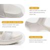 imageKuaiLu Womens Orthopedic Walking Sandals with Comfortable Arch Support Recovery Sport Relief Plantar Fasciitis Summer Outdoor Hiking Adjustable Strap Platform Cushion ShoesWhite
