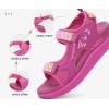 imageKuaiLu Womens Orthopedic Walking Sandals with Comfortable Arch Support Recovery Sport Relief Plantar Fasciitis Summer Outdoor Hiking Adjustable Strap Platform Cushion ShoesRose