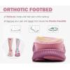 imageKuaiLu Womens Orthopedic Walking Sandals with Comfortable Arch Support Recovery Sport Relief Plantar Fasciitis Summer Outdoor Hiking Adjustable Strap Platform Cushion ShoesPink