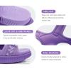 imageKuaiLu Womens Orthopedic Walking Sandals with Comfortable Arch Support Recovery Sport Relief Plantar Fasciitis Summer Outdoor Hiking Adjustable Strap Platform Cushion ShoesPurple