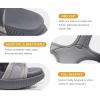 imageKuaiLu Womens Orthopedic Walking Sandals with Comfortable Arch Support Recovery Sport Relief Plantar Fasciitis Summer Outdoor Hiking Adjustable Strap Platform Cushion ShoesGrey