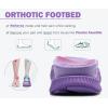imageKuaiLu Womens Orthopedic Walking Sandals with Comfortable Arch Support Recovery Sport Relief Plantar Fasciitis Summer Outdoor Hiking Adjustable Strap Platform Cushion ShoesPurple