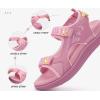 imageKuaiLu Womens Orthopedic Walking Sandals with Comfortable Arch Support Recovery Sport Relief Plantar Fasciitis Summer Outdoor Hiking Adjustable Strap Platform Cushion ShoesPink