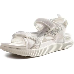 imageKuaiLu Womens Orthopedic Walking Sandals with Comfortable Arch Support Recovery Sport Relief Plantar Fasciitis Summer Outdoor Hiking Adjustable Strap Platform Cushion ShoesWhite