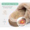 imageKuaiLu Womens Fluff Slippers Plantar Fasciitis Arch Support Platform Slippers Ladies Fashion Open Toe Faux Fur Sandals Warm House Slipper