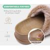 imageKuaiLu Womens Fluff Slippers Plantar Fasciitis Arch Support Platform Slippers Ladies Fashion Open Toe Faux Fur Sliders House Slipper Camel Brown Size 7