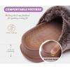 imageKuaiLu Womens Fluff Slippers Plantar Fasciitis Arch Support Platform Slippers Ladies Fashion Open Toe Faux Fur Sliders Womens House Slipper Size 612Coffee Brown Tip Dyeing