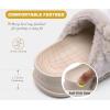 imageKuaiLu Womens Fluff Slippers Plantar Fasciitis Arch Support Platform Slippers Ladies Fashion Open Toe Faux Fur Sliders Womens House Slipper Size 612White Tip Dyeing
