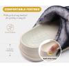 imageKuaiLu Womens Fluff Slippers Plantar Fasciitis Arch Support Platform Slippers Ladies Fashion Open Toe Faux Fur Sliders Womens House Slipper Size 612White Black Tip Dyeing