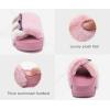 imageKuaiLu Womens Orthotic Sandals Comfortable Arch Support Faux Fur Sandal Slippers Casual Summer Adjustable Cushion Slides Slip On Indoor Outdoor House Shoes  Ultrasoft Comfort Fit FootbedPink