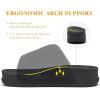imageKuaiLu Womens Orthotic Sandals Comfortable Arch Support Faux Fur Sandal Slippers Casual Summer Adjustable Cushion Slides Slip On Indoor Outdoor House Shoes  Ultrasoft Comfort Fit FootbedBlack