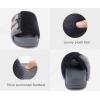 imageKuaiLu Womens Orthotic Sandals Comfortable Arch Support Faux Fur Sandal Slippers Casual Summer Adjustable Cushion Slides Slip On Indoor Outdoor House Shoes  Ultrasoft Comfort Fit FootbedGrey