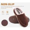 imageKuaiLu Mens Clog Slippers with Arch Support Suede Faux Fur Memory Foam Warm House Shoes Comfortable Slipon Mans Bedroom Indoor Outdoor Slippers Rubber SoleBrown
