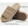 imageKuaiLu Mens Slippers Cottonblend Fabric Warm Slide Slipper Comfy Arch Support Indoor Outdoor House Slippers Shoes Comfortable Slip on Lightweight Thick Cushion Mens Scuff Slippers Apricot Size 11