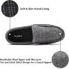 imageKuaiLu Mens Slippers Orthopedic Arch Support House Slippers with Cozy Memory Foam for Indoor Outdoor Grey Size 10