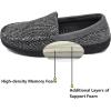 imageKuaiLu Mens Slippers Orthopedic Arch Support House Slippers with Cozy Memory Foam for Indoor Outdoor Grey Size 10