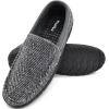imageKuaiLu Mens Slippers Orthopedic Arch Support House Slippers with Cozy Memory Foam for Indoor Outdoor Grey Size 10
