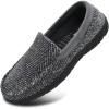 imageKuaiLu Mens Slippers Orthopedic Arch Support House Slippers with Cozy Memory Foam for Indoor Outdoor Grey Size 10