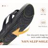 imageKuaiLu Womens Dressy Orthotic Flip Flops Trendy Comfortable Cushion Recovery Walking Criss Cross Thong Sandals Lightweight Yoga Foam Summer Slides with Plantar Fasciitis Arch SupportBlack