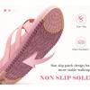 imageKuaiLu Womens Dressy Orthotic Flip Flops Trendy Comfortable Cushion Recovery Walking Criss Cross Thong Sandals Lightweight Yoga Foam Summer Slides with Plantar Fasciitis Arch SupportPink
