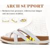 imageKuaiLu Womens Dressy Orthotic Flip Flops Trendy Comfortable Cushion Recovery Walking Criss Cross Thong Sandals Lightweight Yoga Foam Summer Slides with Plantar Fasciitis Arch SupportWhite Khaki