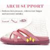 imageKuaiLu Womens Dressy Orthotic Flip Flops Trendy Comfortable Cushion Recovery Walking Criss Cross Thong Sandals Lightweight Yoga Foam Summer Slides with Plantar Fasciitis Arch SupportPink