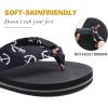 imageWomens Comfy Slide Sandals Ladies Fashion Slip On Cork SandalsBlack