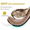 imageWomens Comfy Slide Sandals Ladies Fashion Slip On Cork SandalsLight Brown
