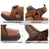 imageKuaiLu Mens Hiking Sandals With Arch Support Sport Recovery Athletic Walking Sandals For Man Outdoor Summer Casual Thick Cushion Beach Water Fisherman Sandal Size 715