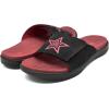 imageKuaiLu Mens Slides Soft Cushion Sport Sandals with Plantar Fasciitis Arch Support Adjustable Open Toe Summer Slippers Slip on Indoor Outdoor Size 715BlackRed