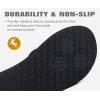 imageKuaiLu Mens Leather Flip Flops Arch Support Summer Beach Pool Water Thong Sandals Waterproof Rubber Walking ShoesWhite Black