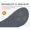 imageKuaiLu Mens Leather Flip Flops Arch Support Summer Beach Pool Water Thong Sandals Waterproof Rubber Walking ShoesWhite Grey