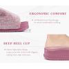 imageKuaiLu Womens Orthotic Sandals Comfortable Plantar Fasciitis Arch Support Faux Fur Sandal Slippers For Woman Adjustable Cushion Slides Slip On Indoor Outdoor Memory Foam House Shoes Pink Size 12