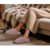 imageKuaiLu Womens Supportive Memory Foam Slippers Felt Fuzzy Lined Heel Cushion Lightweight House Shoes for Indoor OutdoorAllpink