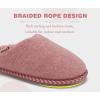 imageKuaiLu Womens Supportive Memory Foam Slippers Felt Fuzzy Lined Heel Cushion Lightweight House Shoes for Indoor OutdoorAllpink