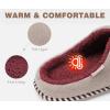 imageKuaiLu Womens Supportive Memory Foam Slippers Felt Fuzzy Lined Heel Cushion Lightweight House Shoes for Indoor OutdoorBeige