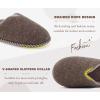 imageKuaiLu Womens Supportive Memory Foam Slippers Felt Fuzzy Lined Heel Cushion Lightweight House Shoes for Indoor OutdoorBrown