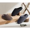 imageKuaiLu Womens Supportive Memory Foam Slippers Felt Fuzzy Lined Heel Cushion Lightweight House Shoes for Indoor OutdoorBrown