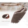 imageKuaiLu Womens Supportive Memory Foam Slippers Felt Fuzzy Lined Heel Cushion Lightweight House Shoes for Indoor OutdoorBrown