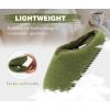 imageKuaiLu Womens Supportive Memory Foam Slippers Felt Fuzzy Lined Heel Cushion Lightweight House Shoes for Indoor OutdoorGreen
