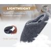 imageKuaiLu Womens Supportive Memory Foam Slippers Felt Fuzzy Lined Heel Cushion Lightweight House Shoes for Indoor OutdoorGrey